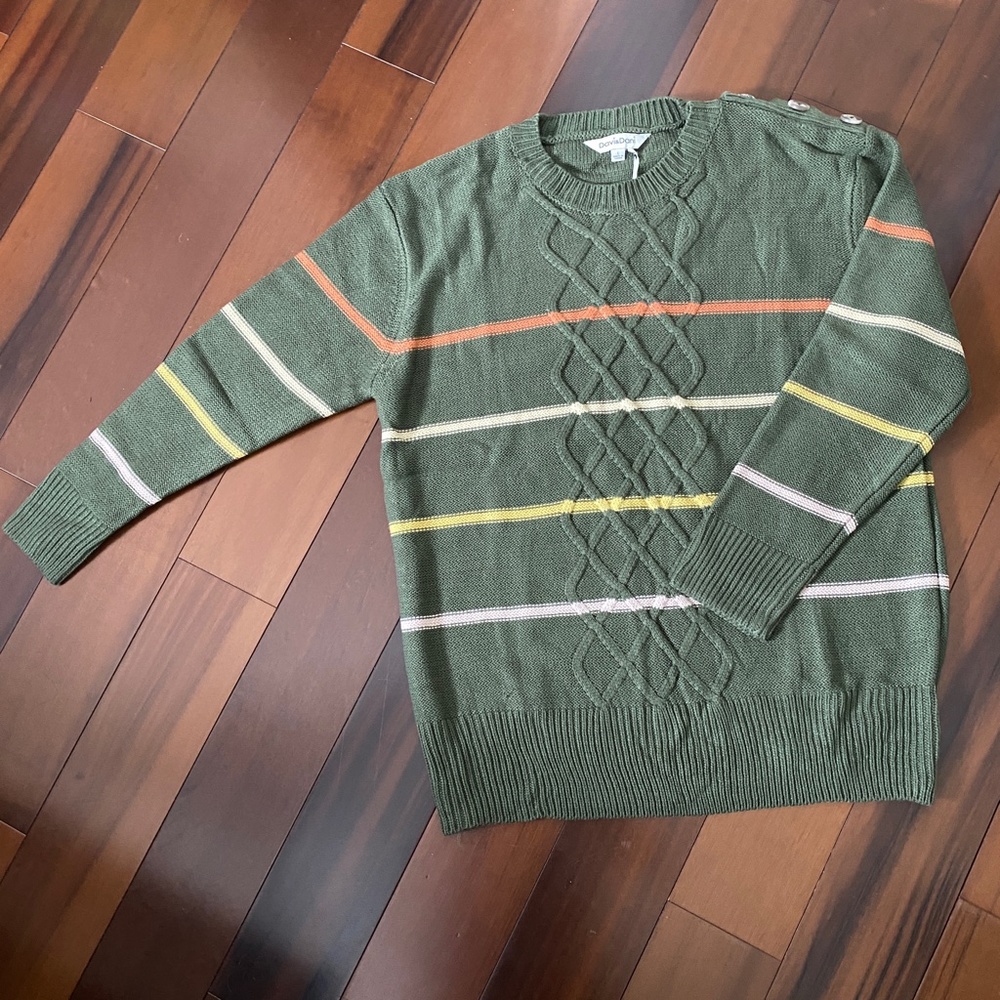 STRIPE CREW NECK SWEATER - Picture 12 of 14